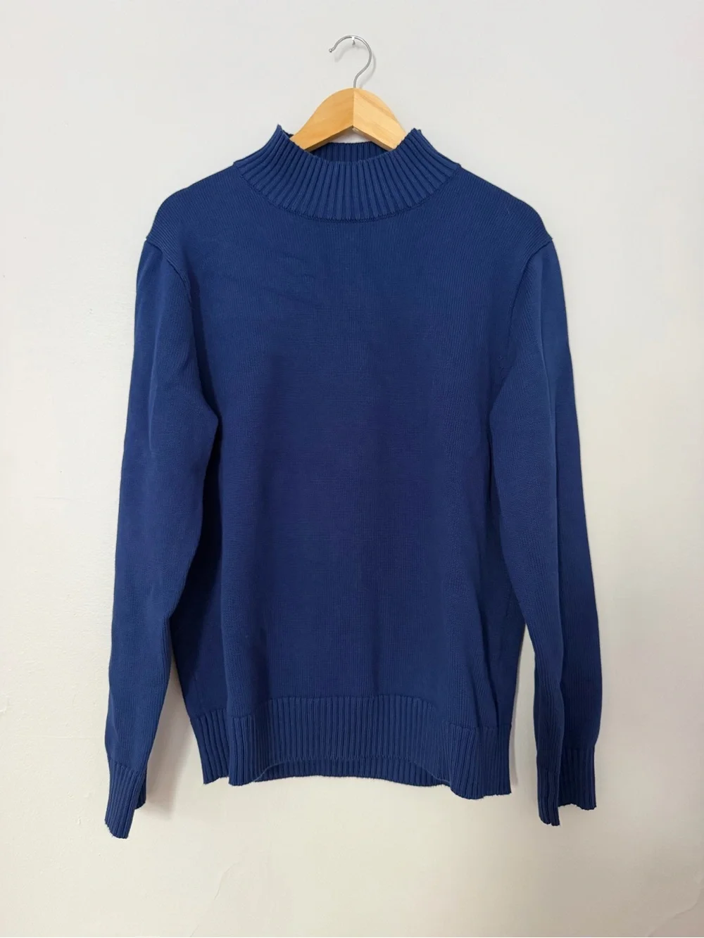 Men's J Crew Royal Blue Mock Neck Sweater